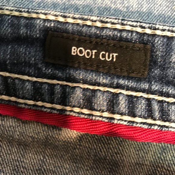 A.n.a Jeans  Size 20W  40x33 Blue Denim  Bootcut Dark 11'' RISE HIPS 46'' - Picture 8 of 10